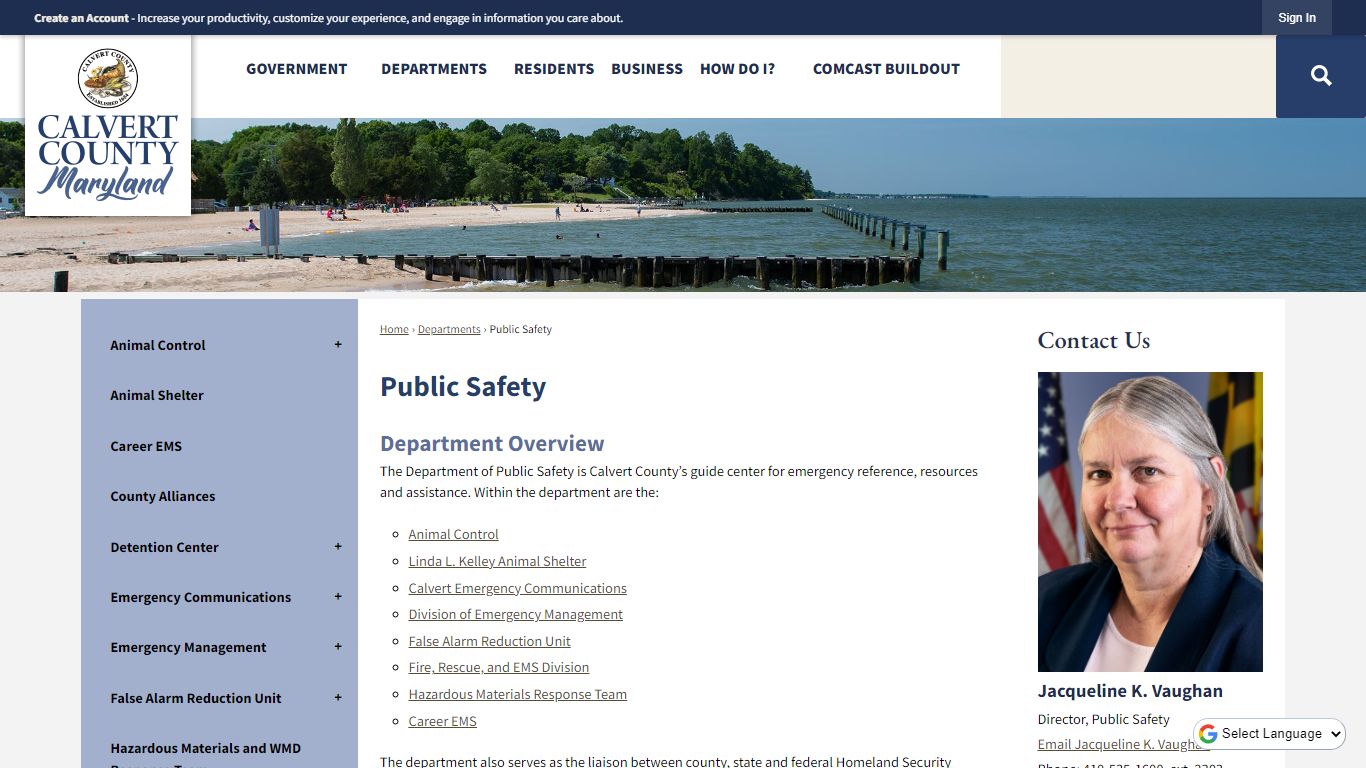 Public Safety | Calvert County, MD - Official Website